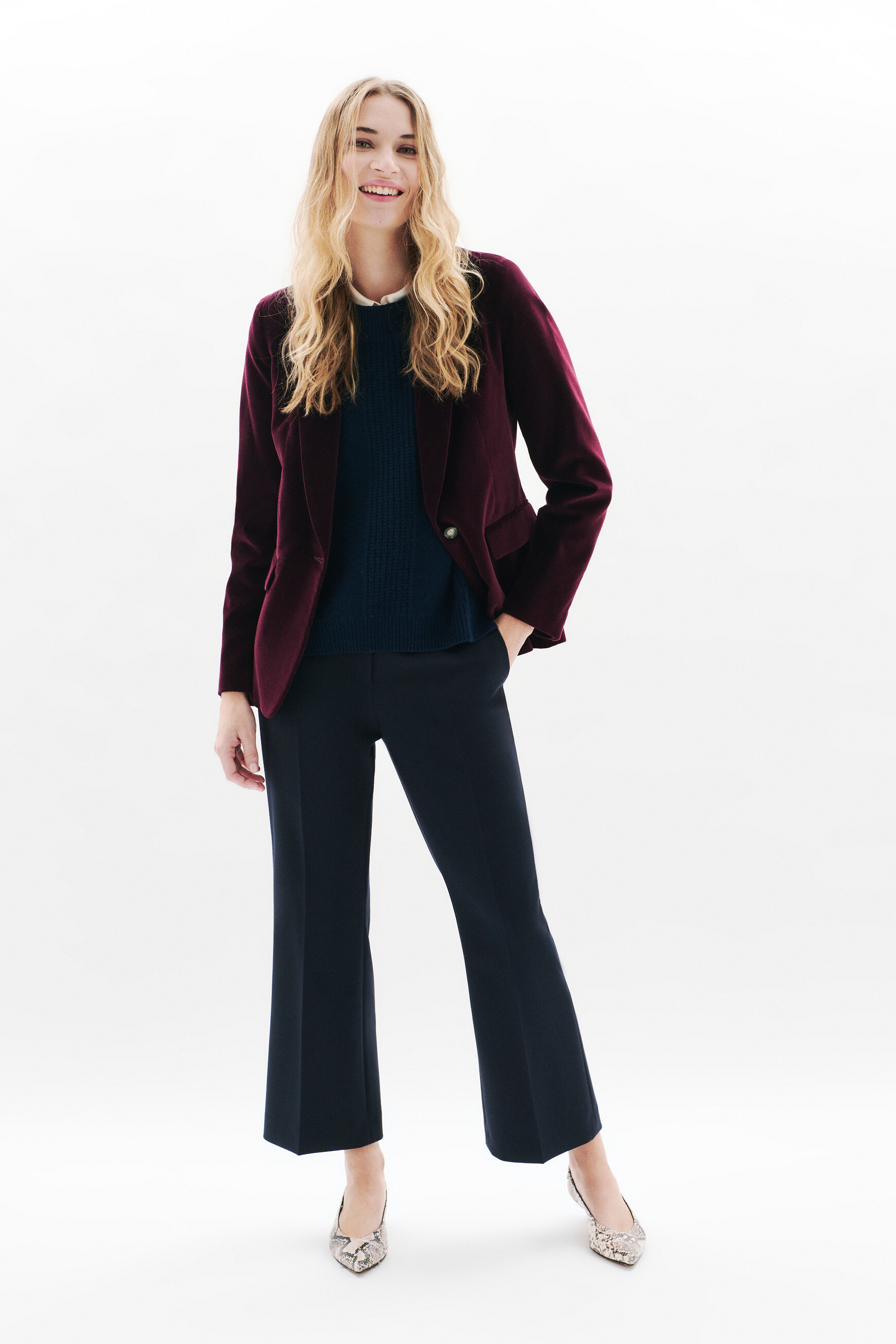 blazer aurora prune femme