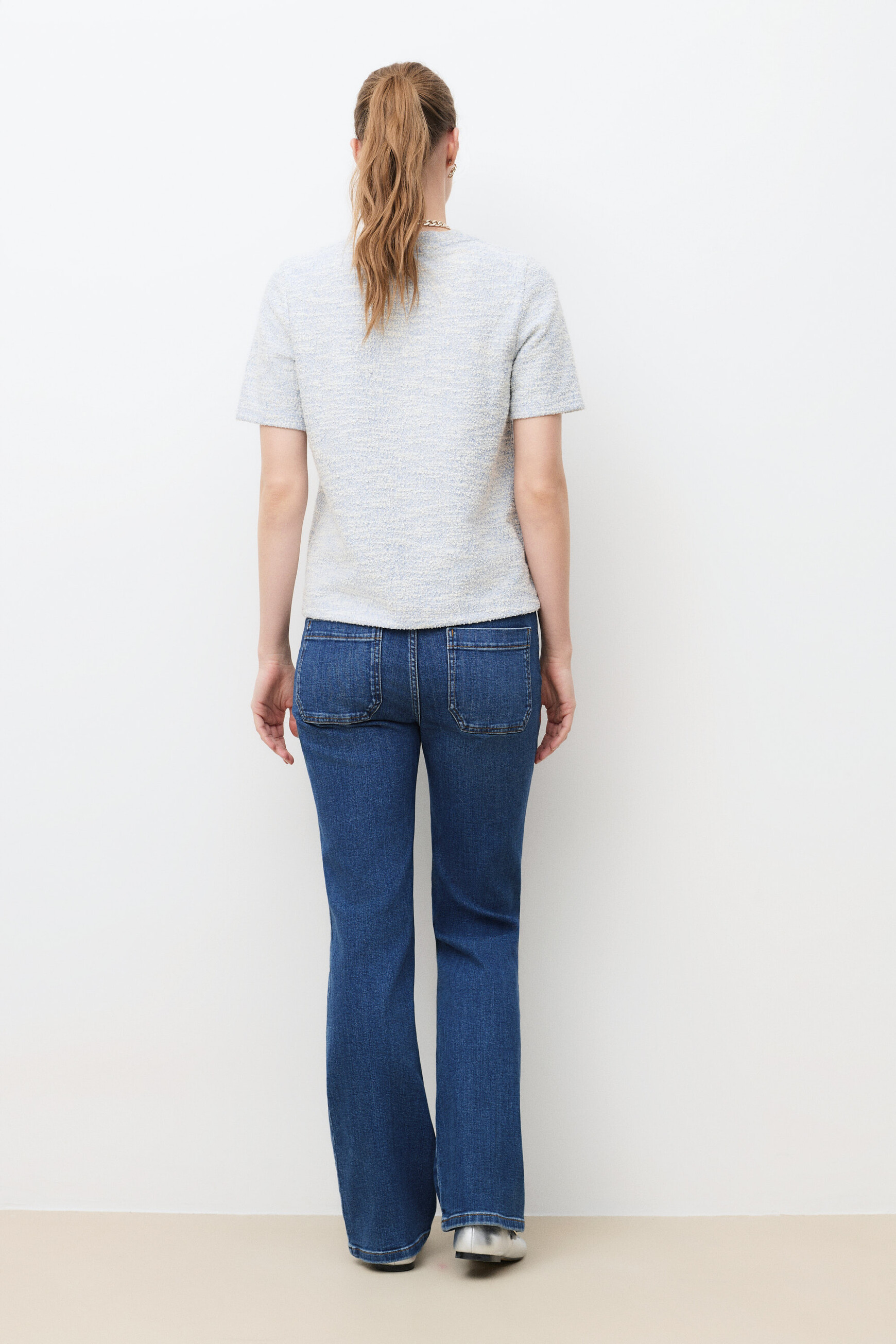T-shirt Tlona sky blue woman