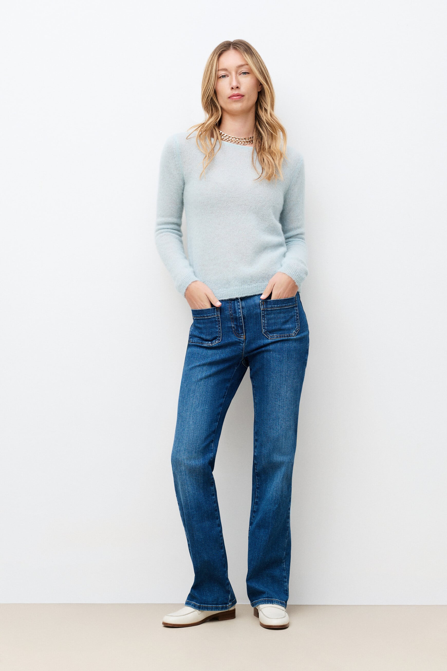 Mvittoria sweater blue-grey woman
